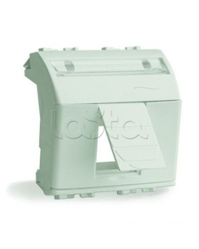 Адаптер для информационных разъемов R&M, белый, 2 мод. DKC 76612B в Коврове Аксессуары для стоек и шкафов Pintop.ru