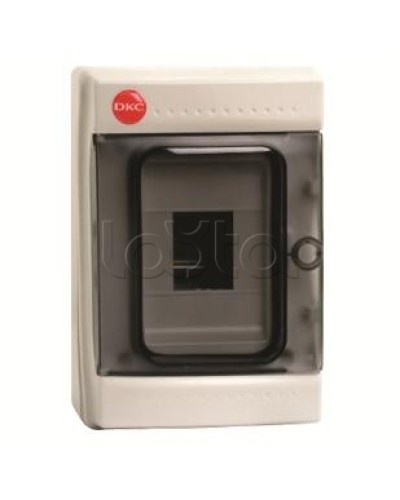 Щиток настенный с дверцей, 4 модуля, IP65, цвет серый DKC 85604 в Коврове Боксы для автоматов Pintop.ru