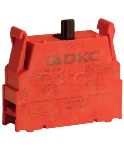 Блок контактный с клеммными зажимами (нормально-разомкнутый) DKC ACVL02 в Коврове Клеммные колодки Pintop.ru