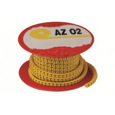 Колечко маркировочное 6, 2.5-4мм. черное на желтом DKC AZO306BY