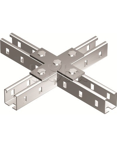 Пластина соединительная Х-обр., горячеоцинкованная DKC BMD1041HDZ в Коврове Аксессуары для лотков Pintop.ru