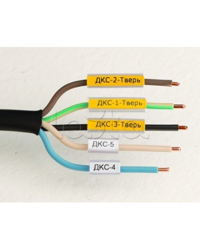 Маркировка для провода, гибкая, для трубочек. 4х10мм. Белая DKC NUTFL10 в Коврове Крепежные изделия Pintop.ru