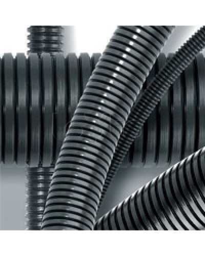 Труба гофрированная DN17мм, ПВ-2, д. вн. 16,8 мм, д. нар. 21,2 мм, полиамид 6 DKC (PA601721F2) в Коврове Труба гофрированная Pintop.ru