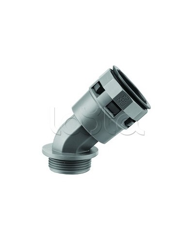 Муфта 45 грд. труба-коробка DN 12 мм, М16х1,5, полиамид, цвет черный DKC PAL12M16N в Коврове Повороты, муфты, тройники Pintop.ru