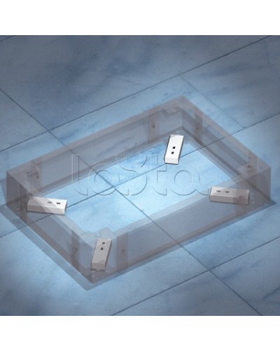 Комплект пластин для фиксации цоколя к полу DKC R5KFP01 в Коврове Полки для шкафов и стоек Pintop.ru