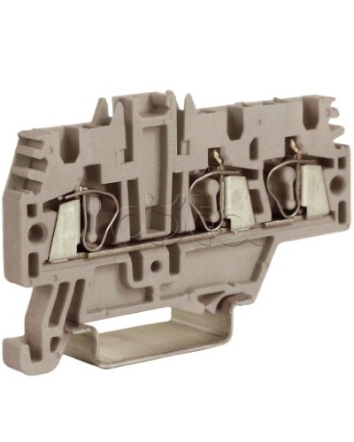 Зажим 2,5 кв.мм серый 1 ввод/2 вывода DKC ZHM510GR в Коврове Держатели, клипсы, скобы Pintop.ru