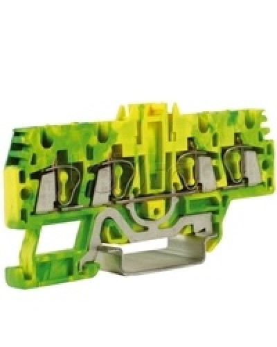 Зажим для заземления, 2 ввод/2 вывода, 2,5 кв.ммжелто-зеленый DKC ZHT520-RET в Коврове Держатели, клипсы, скобы Pintop.ru