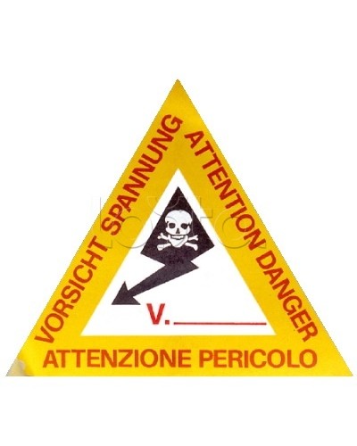 Предупреждающая табличка 120мм DKC ZTA002 в Коврове Аксессуары для лотков Pintop.ru