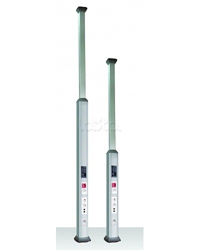 Колонна алюминиевая, 2.7 - 4.2м, цвет чёрный DKC 09573 в Коврове Аксессуары для стоек и шкафов Pintop.ru