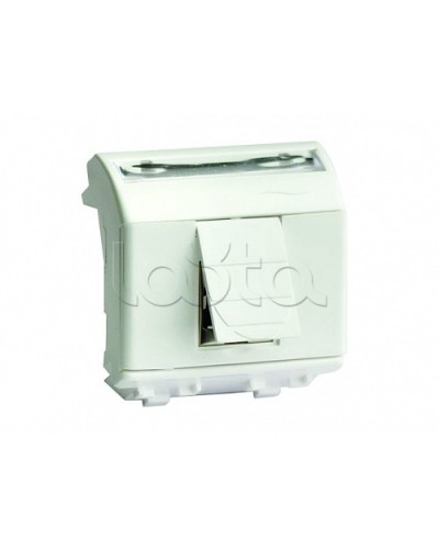 Ком.роз. RJ45 кат.6A, 8P8C, Brava, белая, 2мод DKC 76679B в Коврове Аксессуары для стоек и шкафов Pintop.ru