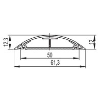 Канал напольный 50х12 мм CSP-F, белый DKC 01031