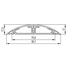 Кабель-канал напольный CSP-F 75x17 мм DKC 01332