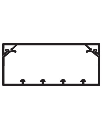 Коробс крышкой с направляющими для установки разделителей TA-GN 120x40DKC 01783 в Коврове Кабель-канал Pintop.ru