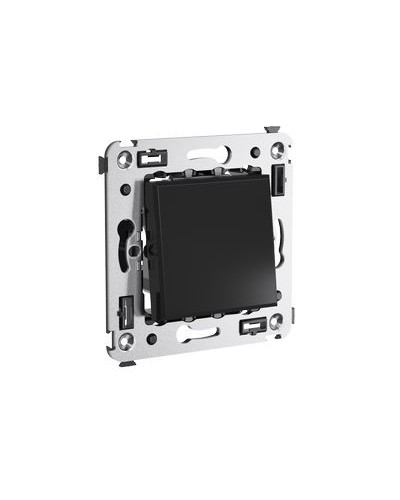 Выключатель одноклавишный в стену, Avanti, Черный квадрат DKC 4402103 в Коврове Аксессуары для кабель-канала Pintop.ru