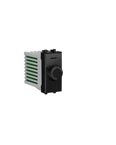 Диммер поворотный Черный квадрат, Avanti, 16A, 1 мод. DKC 4402131 в Коврове Аксессуары для стоек и шкафов Pintop.ru