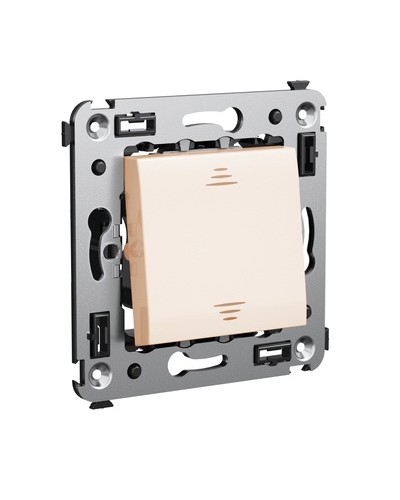 Инвертор одноклавишный в стену, Avanti, Ванильная дымка DKC 4405123 в Коврове Аксессуары для стоек и шкафов Pintop.ru