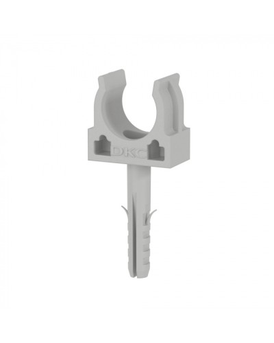 Держатель с защёлкой и дюбелем, в комплекте с винтом розница D16 (100 шт/уп) DKC (51316R) в Коврове Держатели, клипсы, скобы Pintop.ru
