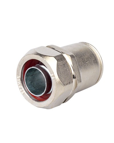 Муфта металлорукав DN 12-жесткая труба д.16мм, IP66/IP67, никелированная латунь DKC 6117-12N в Коврове Повороты, муфты, тройники Pintop.ru