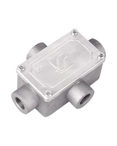 Коробка ответвительная алюминиевая, 4 ввода, М20х1,5 ,IP55, 118х83х42мм 6430-20 в Коврове Распределительные коробки Pintop.ru