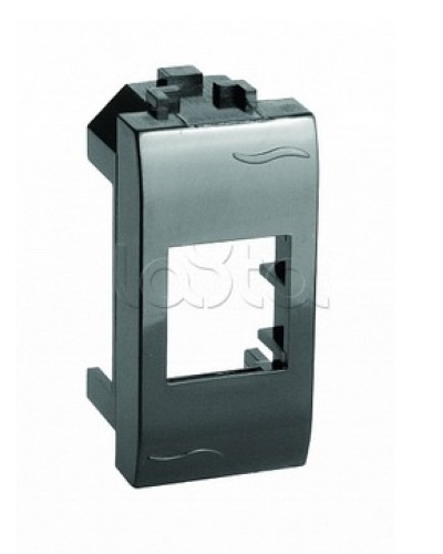 Адаптер для информационных разъемов Keystone, черный, 1мод. DKC (77607N) в Коврове Аксессуары для стоек и шкафов Pintop.ru