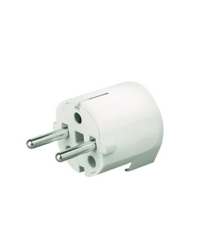 Вилка кабельная, бытовая с боковым вводом кабеля. Черная. IP20 16А 2P+E 230В DKC DIS13083N в Коврове Аксессуары для стоек и шкафов Pintop.ru