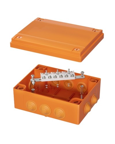 Коробка распределительная IP55, пластиковая с кабельными вводами и клеммниками 240х190х90мм DKC FSK41610 в Коврове Распределительные коробки Pintop.ru