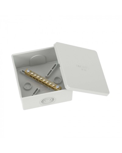 Коробка уравнивания потенциалов, 8 зажимов, 6 вводов д.20мм, 80х80х40мм, IP44 DKC (NE3108) в Коврове Распределительные коробки Pintop.ru