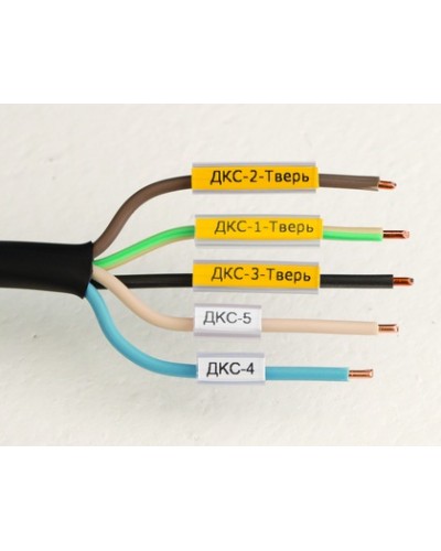 Маркировка для провода, гибкая, для трубочек. 4х10мм. Желтая DKC NUTFL10Y в Коврове Крепежные изделия Pintop.ru