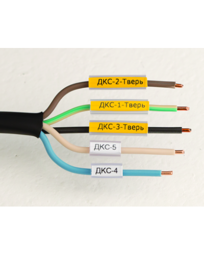 Маркировка для провода, гибкая, для трубочек. 4х30мм. Белая DKC NUTFL30 в Коврове Крепежные изделия Pintop.ru