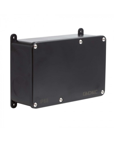 Коробка индустриальная 203х128х69 мм, IP68 с гладкими стенками, черная DKC P68M4017 в Коврове Распределительные коробки Pintop.ru
