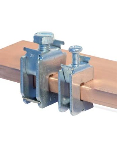 Шинная клемма для кабеля, сечение шины 10 мм, кабель 70-120 мм DKC R5BC1012 в Коврове Аксессуары для лотков Pintop.ru