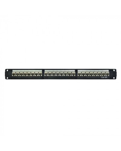 Патч-панель модульная 19, 1U, CAT6A, 24 порта RJ45, экранированная DKC RN6APPF24 в Коврове Патч панель Pintop.ru