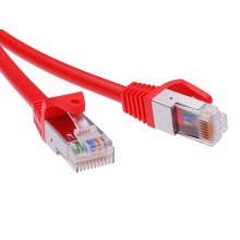 Патч-корд экранированный CAT6 F/UTP 4х2, LSZH, красный, 0.5м DKC RN6FU4505RD