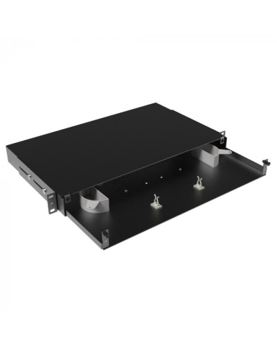 Оптическая полка выдвижная, без лицевой панели, неукомплектованная, 1U,черная DKC RNFPE1U24 в Коврове Кроссы оптические Pintop.ru