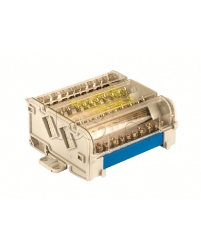 Блок распределительный на DIN рейку 4р 125А, 11х6мм 2х7,5мм 2x9мм. DKC BD125154 в Коврове Аксессуары для стоек и шкафов Pintop.ru