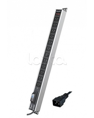 Блок распределения питания вертикальный для 19 шкафов DKC R5V12CBOPCDC19 в Коврове Блоки розеток Pintop.ru