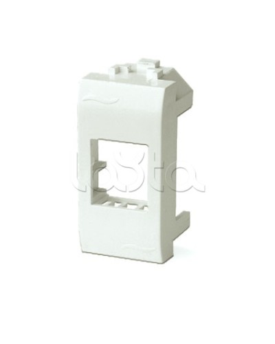 Адаптер для информационных разъемов Keystone, 1мод, белый ДКС 76607B в Коврове Распределительные коробки Pintop.ru