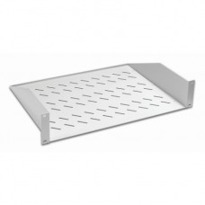 Полка консольная 19", 2U глубина 350мм, нагрузка до 25 кг, сер. Datarex DR-412210