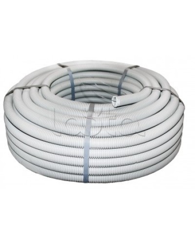 Труба гофр.ПВХ тяжелая с протяжкой d20 мм (100 м) серая EKF-Plast (tg-z-20-t) в Коврове Труба гофрированная Pintop.ru