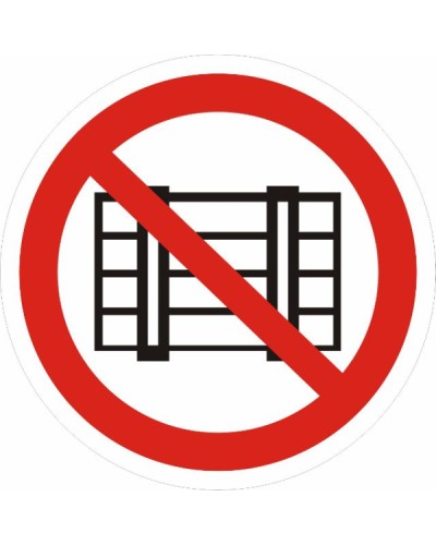 Знак P 12 Запрещается загромождать проходы и (или) складировать 200х200,пленка самоклеящаяся EKF (an-p-12) в Коврове Дополнительное оборудование для ОПС Pintop.ru