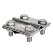 Зажим крестовидный прут-прут (3 пластины 57x57мм) Ni EKF PROxima (lp-55758-ni)