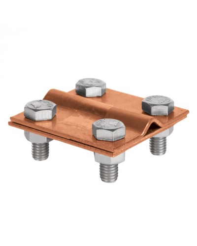 Зажим универсальный полоса 30 - прут 10 (пластина 57x57мм) Cu EKF PROxima (lp-55911-cu) в Коврове Электротехническое оборудование Pintop.ru