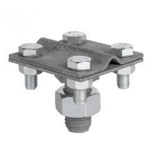 Зажим прута на штыре (пластина 56х56мм) HZ EKF PROxima (lp-g6606-e1302)