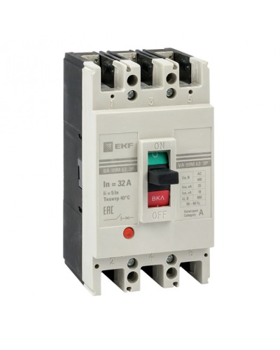 Выключатель автоматический ВА-99М 63/40А 4P 5In 25кА EKF PROxima (mccb99-4P5In63-40m) в Коврове Электротехническое оборудование Pintop.ru