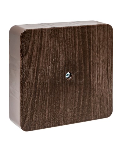 Коробка разветвительная KMP-030-032 (100х100х28) тёмное дерево EKF PROxima (plc-kmr-030-032-t) в Коврове Распределительные коробки Pintop.ru