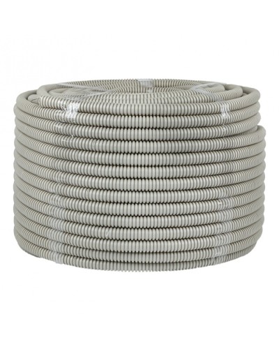 Труба гофр. ПВХ с протяжкой d16 мм (100 м) серая EKF-Plast (tg-z-16) в Коврове Труба гофрированная Pintop.ru