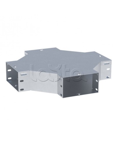 Ответвитель крестообразный 80х200-1,2 мм EKF (x8020008-1,2) в Коврове Аксессуары для лотков Pintop.ru