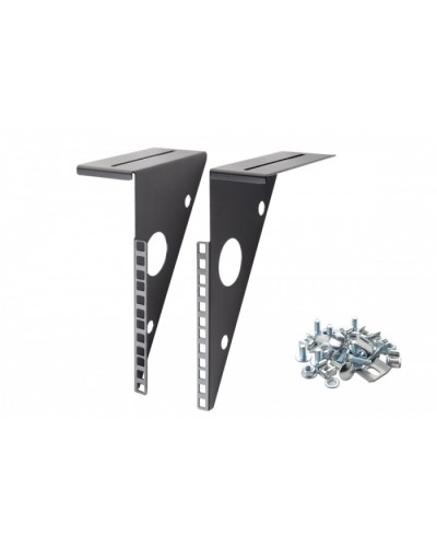 Кронштейны для крепления к проволочным лоткам 4U Eurolan (27U-4U-04BL) в Коврове Аксессуары для стоек и шкафов Pintop.ru