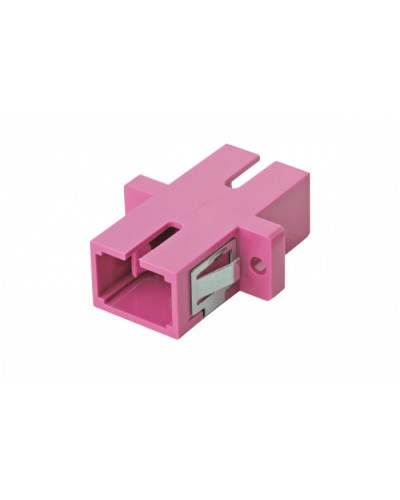 Оптический адаптер OM4, симплекс SC, с фланцами, пурпурный Eurolan (36A-40-SC-02MG) в Коврове Проходные адаптеры и розетки оптические Pintop.ru