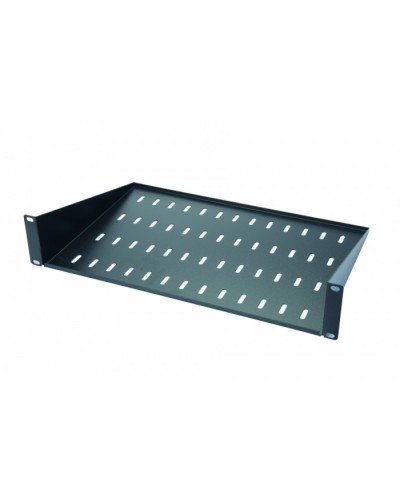 Полка консольная 2U, до 15 кг, глубина 400 мм Eurolan 60A-02-40-11BL в Коврове Полки для шкафов и стоек Pintop.ru